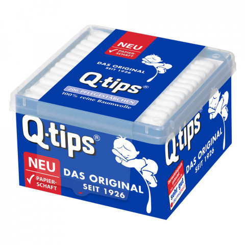 'Q-tips® Wattestäbchen mit Papierschaft'
